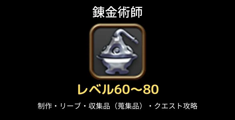 錬金術師レベル60-80