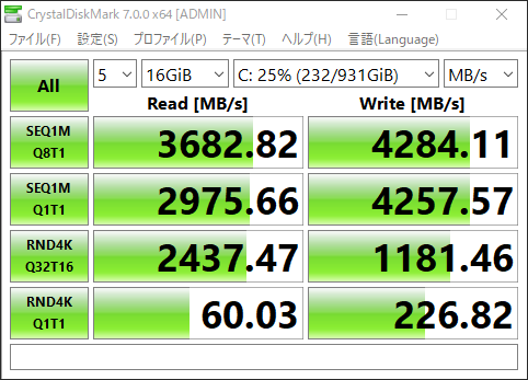 旧FireCuda520のCrystalDiscMarkBench結果4