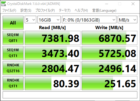 FireCuda530のCrystalDiscMarkBench結果4