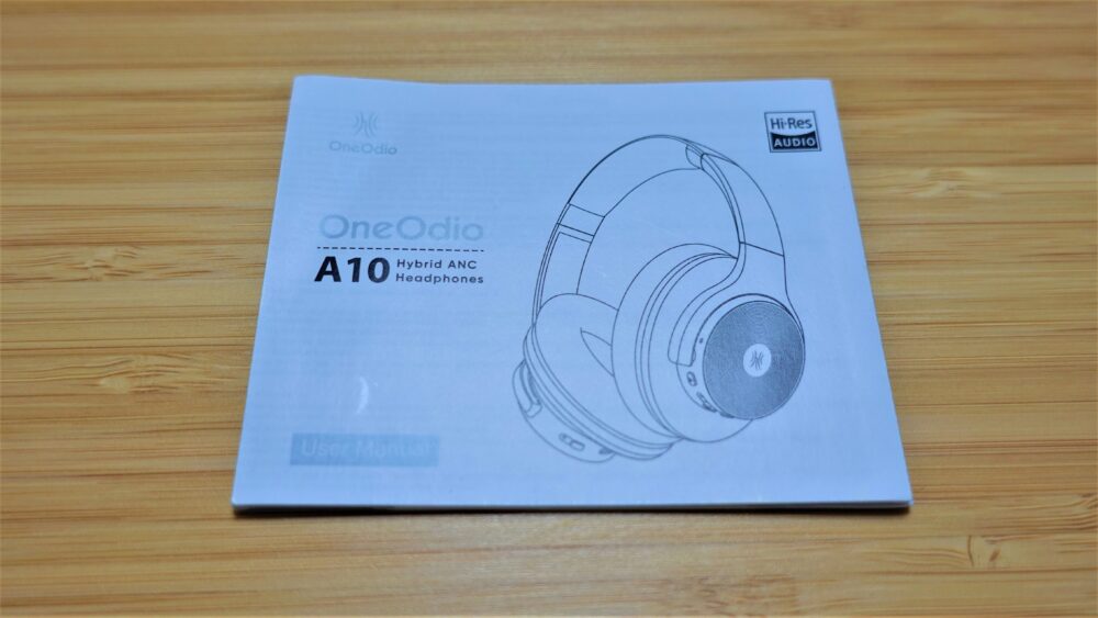OneOdio A10の説明書
