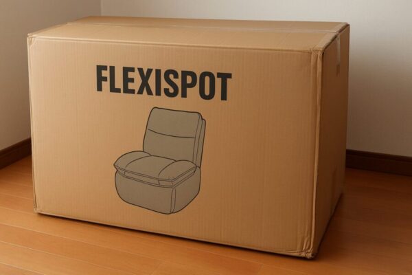 FlexiSpot XRC5 Proの梱包されている箱のイメージ