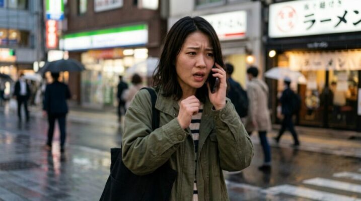 Instagramのトークでメッセージの転送をお願いしている女性