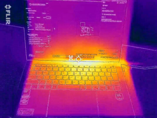 ASUS ExpertBook Ultra 温度計測