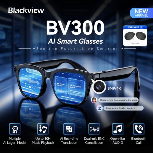 Blackview BV300の本体と主な機能を紹介したメーカー公式の製品画像